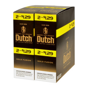 DUTCH MASTERS 2PK GOLD FUSION - DUAL BOX OF 15 POUCHES
