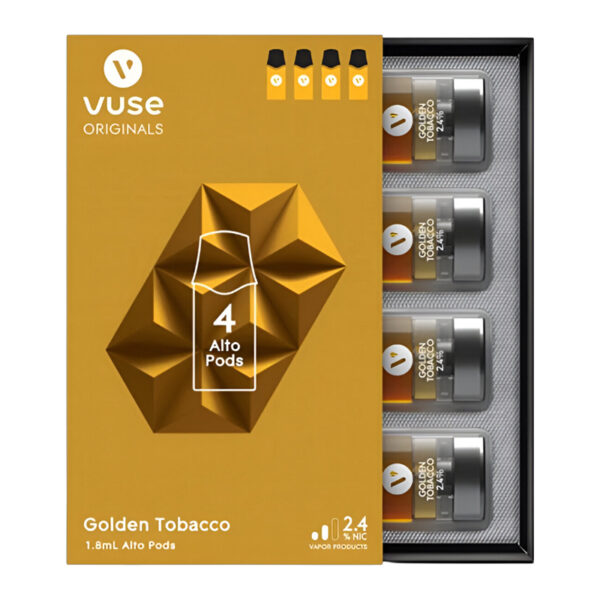 VUSE_GOLDEN TOBACCO 2.4% 4PK