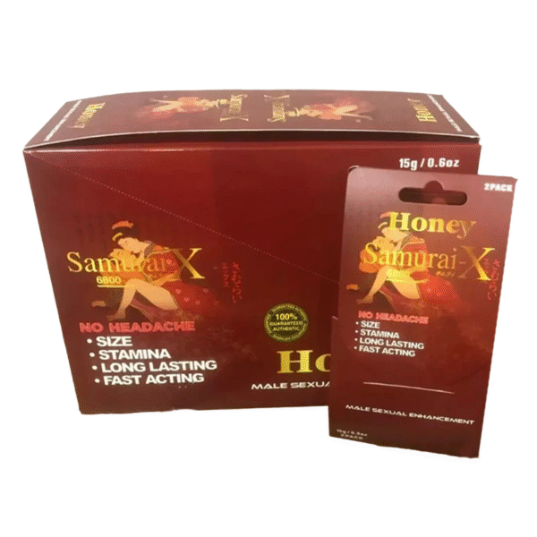 SAMURAI X HONEY 6800 2 PACK 15G -BOX OF 12