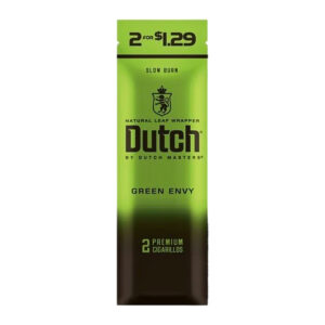 DUTCH MASTERS 2PK GREEN ENVY - DUAL BOX OF 15 POUCHES