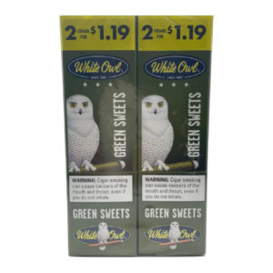 WHITE OWL 2PK GREEN SWEETS CIGAR - DUAL BOX OF 15 POUCHES