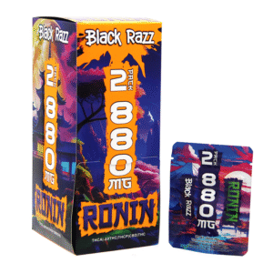 RONIN THCA 880MG GUMMIES BLACK RAZZ 2PK - BOX OF 15