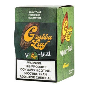 GRABBA LEAF WHOLE-LEAF NATURAL - BOX OF 10 POUCHES
