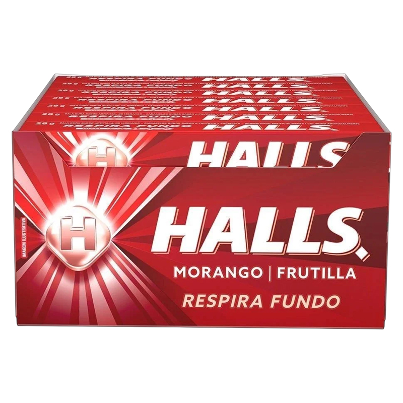 HALLS MORANGO| FRUTILLA 21 CT (ORANGE)