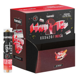 TRUEMOOLA HAPPY TUBE 1.5G PRE ROLL XXX420 INDICA - BOX OF 25