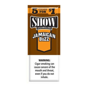 SHOW 5PK CIGARILLOS JAMAICAN BUZZ - BOX OF 15 POUCHES