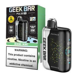 GEEK BAR PULSE X 25K MIAMI MINT 5% - BOX OF 5