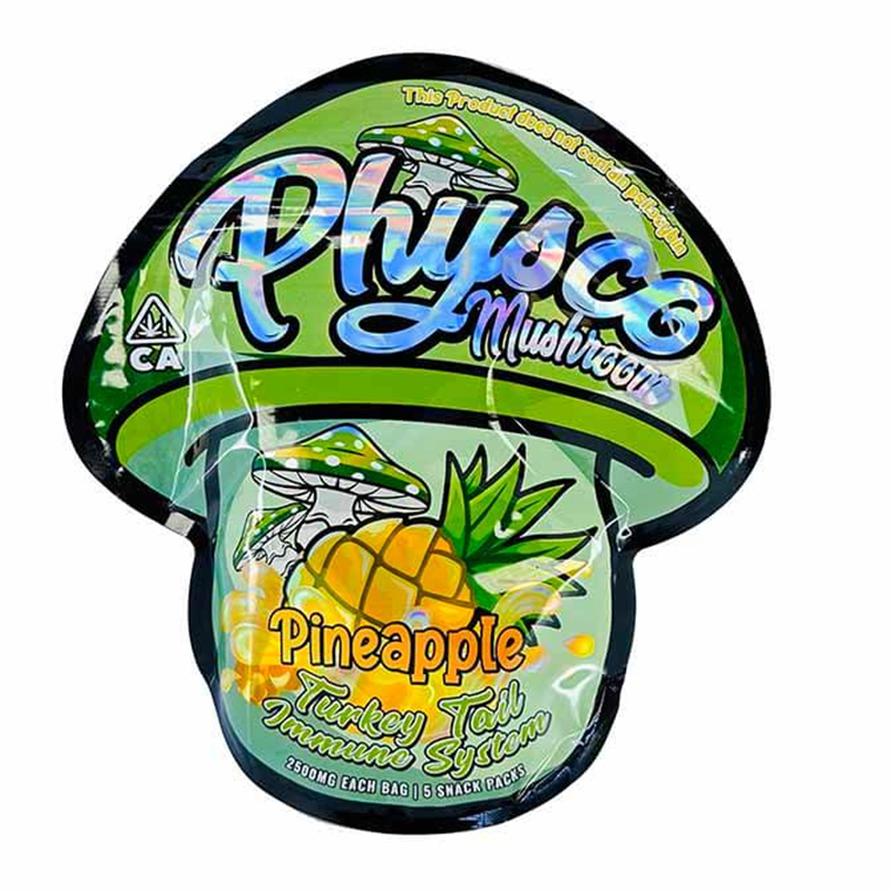 PHYSCO MUSHROOM 2500MG PINEAPPLE TURKEY TAIL IMMUNE SYSTEM - PACK OF 5