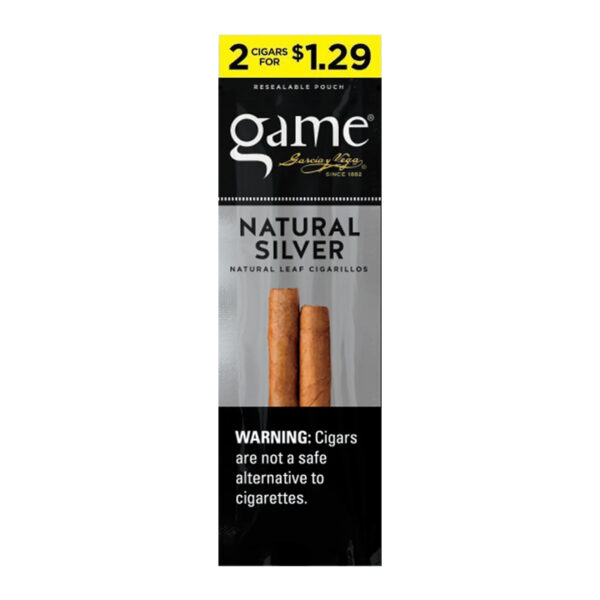 GAME 2PK $1.29 NATURAL SILVER - DUAL BOX OF 30 POUCHES
