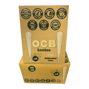 OCB BAMBOO 1 1/4 6PK CONE 32-CT -