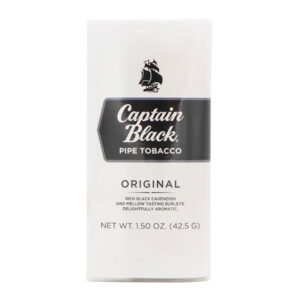 CAPTAIN BLACK PIPE TOBACCO ORIGINAL - BOX OF 5 POUCHES