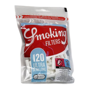 SMOKING FILTERS ULTRA SLIM LONG SIZE 120CT - BOX OF 30 POUCHES