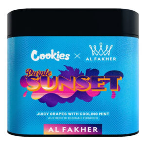 AL FAKHER COOKIES HOOKAH TOBACCO PURPLE SUNSET FLAVOR - 250 GRAMS JAR