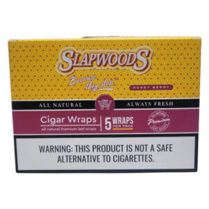 SLAPWOODS CIGAR WRAPS HONEY BERRY 5PK - BOX OF 10