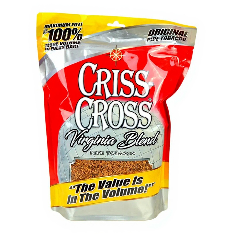 CRISS CROSS VIRGINIA BLEND PIPE TOBACCO ORIGINAL - 16OZ MEGA BAG