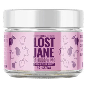 LOST JANE COLLECTIVE THCA FLOWER SUGAR PLUM RUNTZ SATIVA 4G JAR