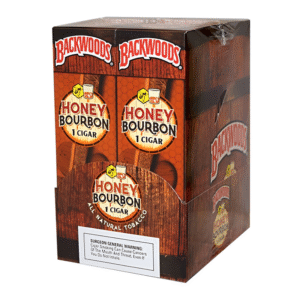 BACKWOODS SINGLES CIGAR HONEY BOURBON - DUAL BOX OF 12