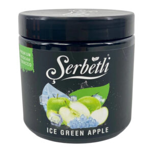 SERBETLI PREMIUM HOOKAH TOBACCO 250G JAR - ICE GREEN APPLE