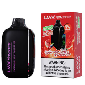 LAVA MONSTER 25K WATERMELON JOLLY RANCHER ICE 5% - BOX OF 5