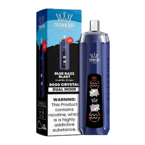 AL FAKHER CROWN BAR BIG CLOUD 8K CRYSTAL BLUE RAZZ BLAST 5% - BOX OF 5