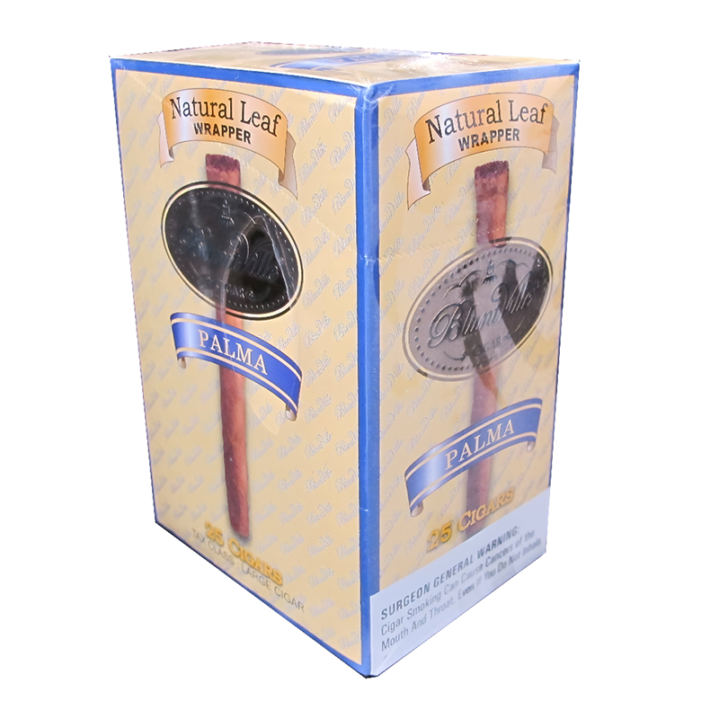 BLUNT VILLE 4PK CIGAR NATURAL LEAF WRAPPER PALMA - BOX OF 6