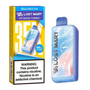LOST MARY MT 35K TURBO BLUE RAZZ ICE 5% - BOX OF 5