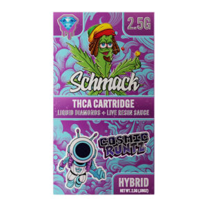 SCHMACK THCA 2.5G CARTRIDGE COSMIC RUNTZ HYBRID - BOX OF 6