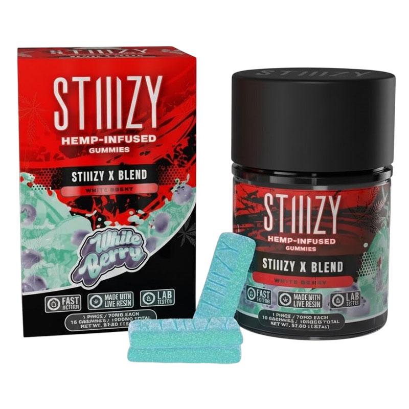 STIIIZY HEMP INFUSED GUMMY 1050MG X-BLEND 15CT JAR-BOX OF 10 JAR