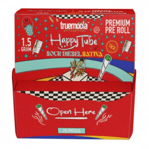TRUEMOOLA HAPPY TUBE THCA SOUR DIESEL SATIVA 1.5G  - BOX OF 25