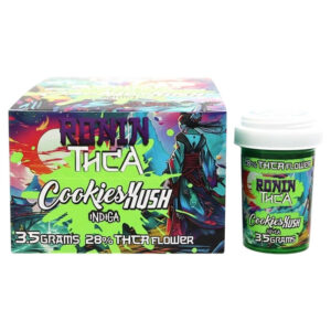RONIN THCA 3.5 GRAMS FLOWER COOKIES KUSH INDICA - BOX OF 8