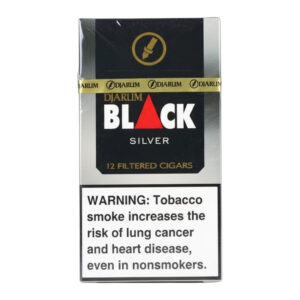 DJARUM BLACK FILTERED CIGARS SILVER 12PK - BOX OF 10
