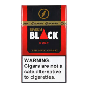 DJARUM BLACK FILTERED CIGARS RUBY 12PK - BOX OF 10
