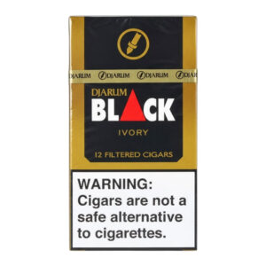 DJARUM BLACK FILTERED CIGARS IVORY 12PK - BOX OF 10