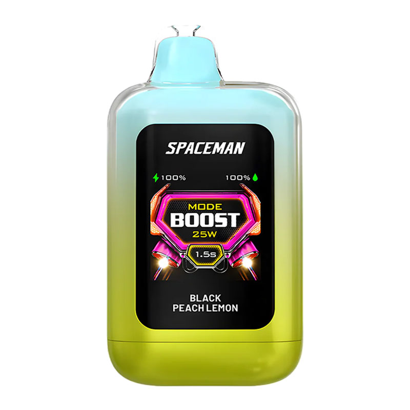 SPACEMAN NEBULA 25K BLACK PEACH LEMON 5% - BOX OF 5