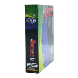 AL FAKHER CROWN BAR BIG CLOUD 8K CRYSTAL GRAPE BERRY 5% - BOX OF 5