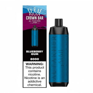 AL FAKHER CROWN BIG CLOUD  8K BLUEBERRY GUM 5% -BOX OF 5