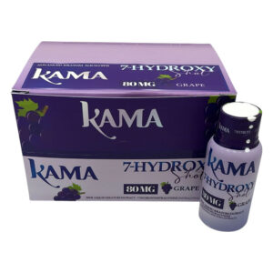 KAMA 7-HYDROXY SHOT GRAPE 80MG 30ML BOTTLE - BOX OF 12