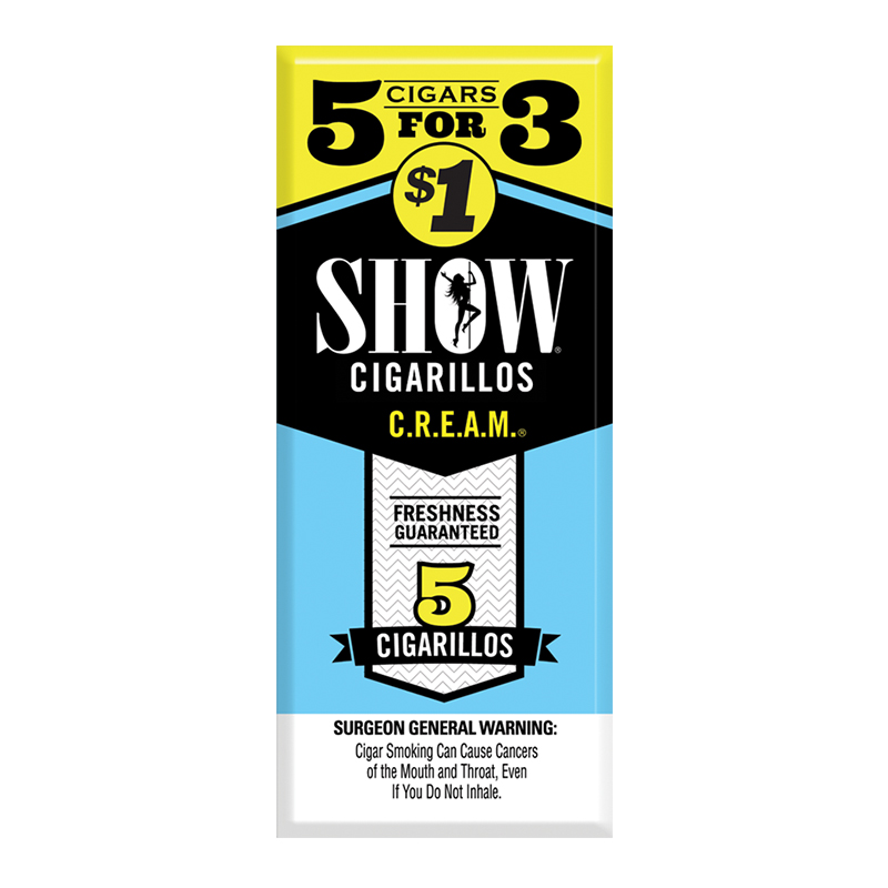 SHOW 5PK CIGARILLOS - BOX OF 15 POUCHES