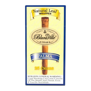 BLUNT VILLE CIGAR NATURAL LEAF WRAPPER PALMA - BOX OF 25