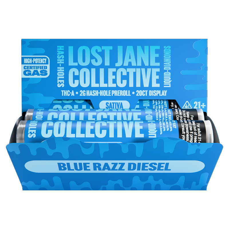 LOST JANE COLLECTIVE THCA 2G HASH HOLE PREROLL - BOX OF 20