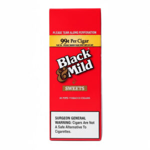 BLACK & MILD SINGLES SWEETS PLASTIC TIP 25 COUNT