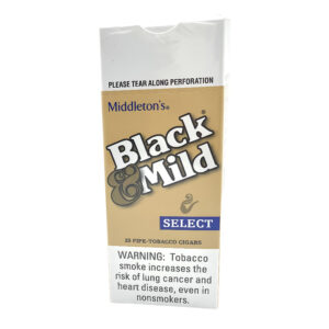 BLACK & MILD SINGLES SELECT PLASTIC TIP 25 COUNT