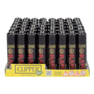 CLIPPER LIGHTER RAW BLACK-50CT