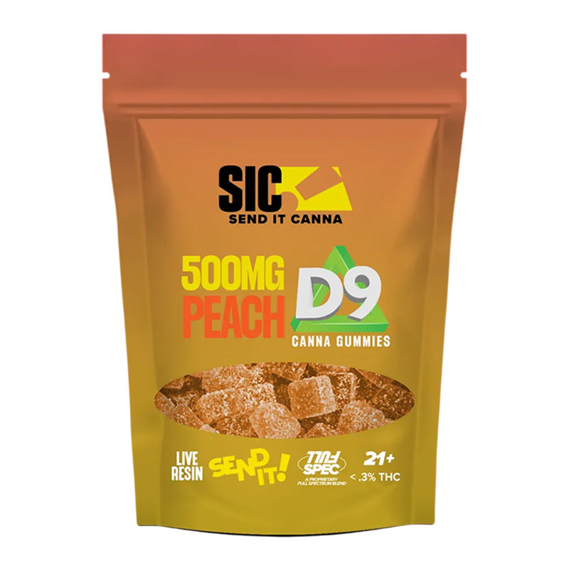 SIC - SEND IT CANNA D9 GUMMIES 500MG 15 GUMMIES PK - BOX OF 5 PKS