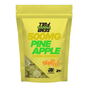 SIC - SEND IT CANNA GUMMIES 500MG PINE APPLE 15 GUMMIES PK - BOX OF 5 PKS