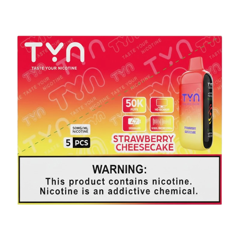 TYN 50K PF STRAWBERRY CHEESECAKE 5%- BOX OF 5