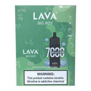 LAVA BIG BOY 7K CLEAR 5% - BOX OF 10