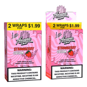 HAVANA LEAF WRAPS 8/5CT 40LEAVE_STRAWBERRY CREAM 2 FOR 1.99