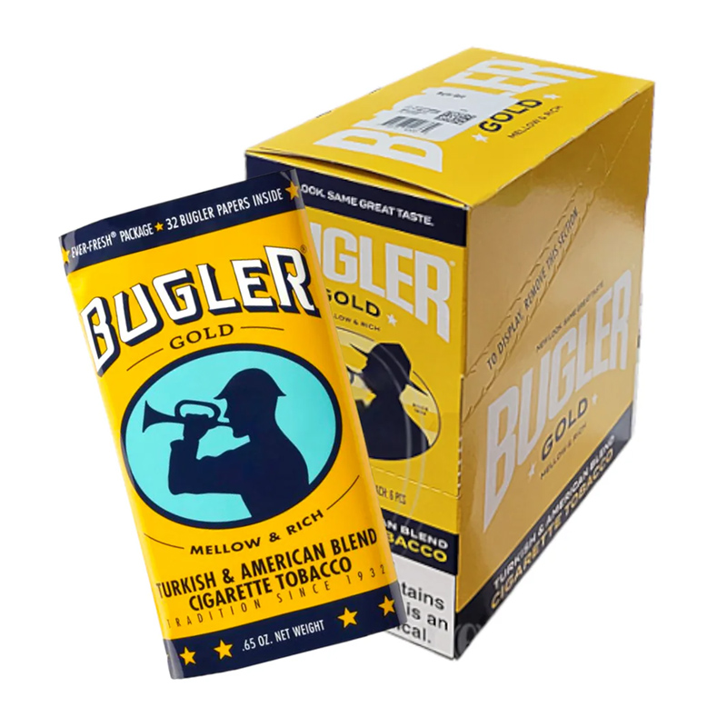 BUGLER GOLD MELLOW & RICH - BOX OF 6 POUCHES