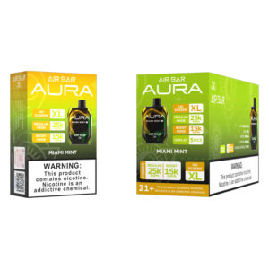 AIR BAR AURA 25K MIAMI MINT 5% - BOX OF 5